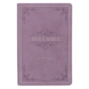 KJV Bible Reader's Edition XL print Faux Leather Purple