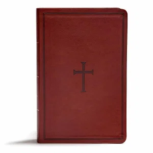 KJV Giant Print Reference Bible, Brown LeatherTouch, Indexed