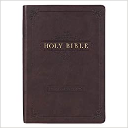 Image of KJV Bible Giant Print Full Size Dark Brown Faux Leather