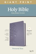 Image of KJV Personal Size Giant Print Bible, LeatherLike, Peony Lavender