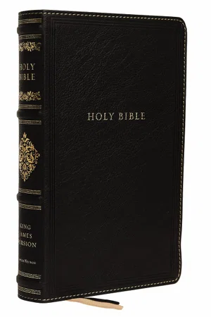 KJV, Personal Size Reference Bible, Sovereign Collection, Genuine Leather, Black
