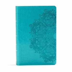 KJV Large Print Personal Size Reference Bible, Teal Leathertouch
