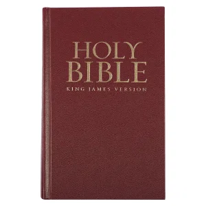 KJV Bible Pew Worship Hardcover, Burgundy