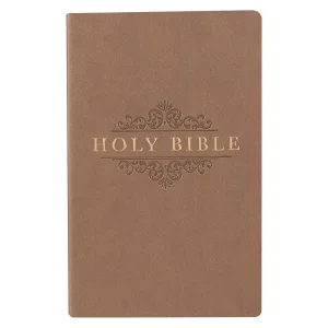 KJV Bible Gift & Award Faux Leather, Tan
