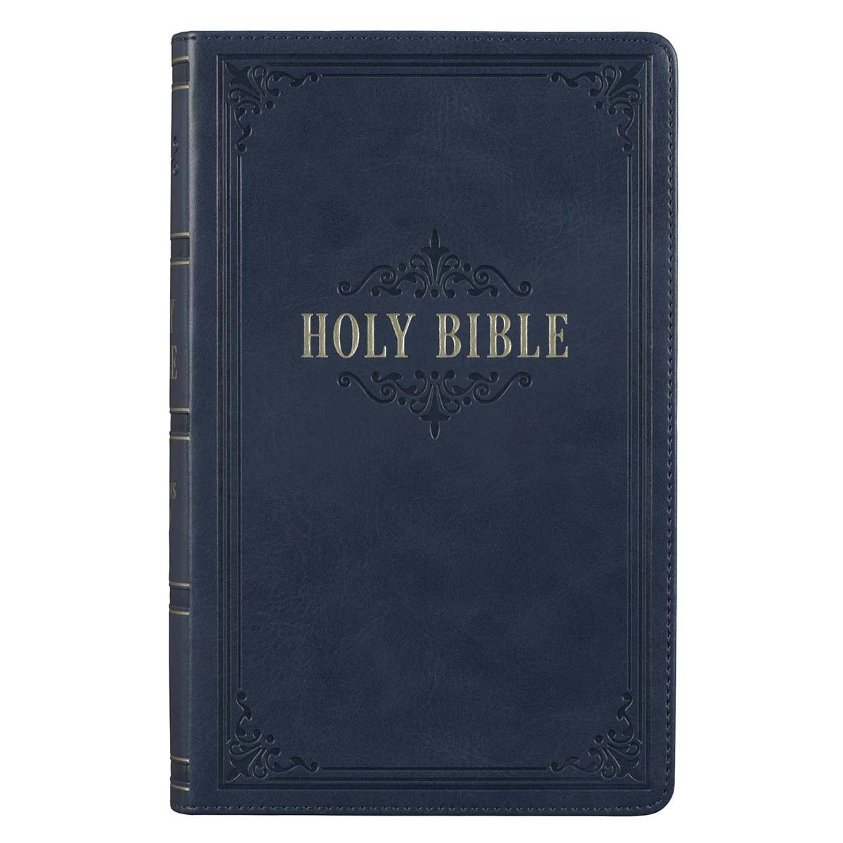 Image of KJV Bible Giant Print Standard-size Faux Leather, Dark Blue