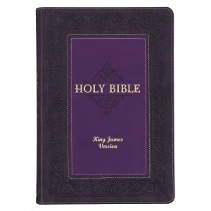 KJV Study Bible LP Faux Leather, Purple Two-tone