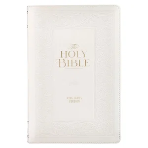 KJV Bible Giant Print Standard Faux Leather, White