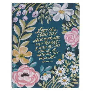 KJV LP Note-taking Bible LP Faux Leather Love The Lord Matt. 22:37