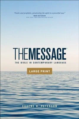 The Message Outreach Edition, Large Print -Softcover: The Bible in