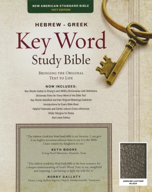 NASB Bible Hebrew Greek Key Word Study Leather