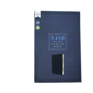 NASB, Thinline Bible, Bonded Leather, Black, Red Letter Edition