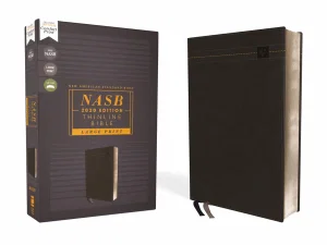 Nasb, Thinline Bible, Large Print, Leathersoft, Black