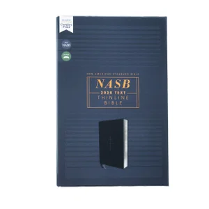 NASB 2020 Thinline Bible, Comfort Print--soft Leather-look, Black