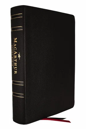 NASB MacArthur Study Bible Black Genuine Leather