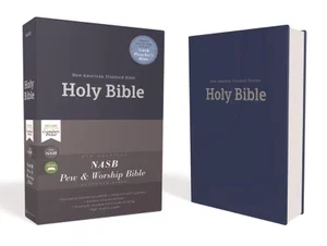 NASB Pew and Worship Bible Blue