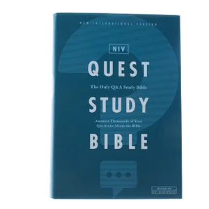 NIV, Quest Study Bible, Hardcover, Comfort Print: The Only Q and A Study Bible