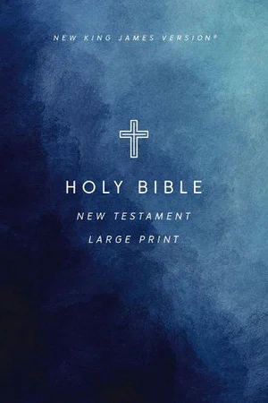 NKJV Large Print Outreach New Testament Bible, Geometric Softcover, Comfort Prin