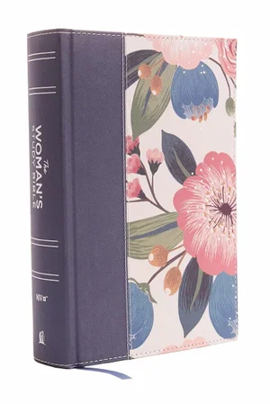 NIV, The Woman's Study Bible, Cloth over Board, Blue Floral, Full-Colour