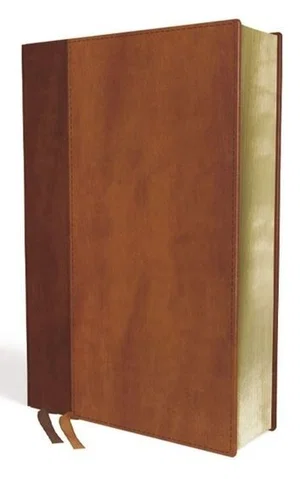 NIV, Giant Print Compact Bible, Leathersoft, Brown, Comfort Print