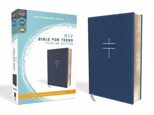 NIV, Bible for Teens, Thinline Edition, Leathersoft, Blue