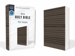 NIV, Holy Bible for Boys, Soft Touch Edition, Leathersoft, Grey
