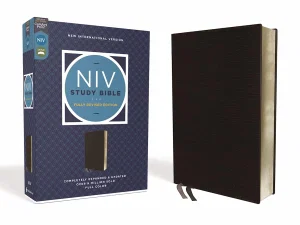 NIV Study Bible, Fully Revised Edition, Bonded Leather, Black