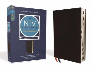 NIV Study Bible, Fully Revised Edition, Large Print, Bonded Leather,