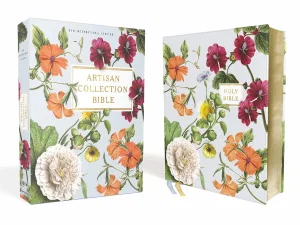 NIV Artisan Collection Bible, Comfort Print--Leather-look, Blue Floral