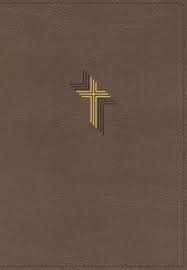 NIV Larger Print Leathersoft Compact Brown Bible