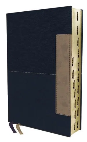 NIV Thinline Bible Leathersoft - Blue Thumb Indexed