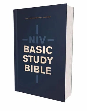 NIV Basic Study Bible, Economy Edition, Paperback, Blue