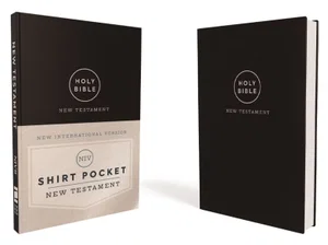 NIV Shirt Pocket New Testament - Leather Black