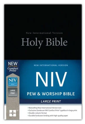 NIV, Pew and Worship Bible, Large Print, Hardcover