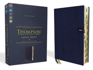 NIV Thompson Chain-Reference Bible, Large Print, Leathersoft, Navy