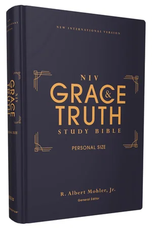 NIV Grace and Truth Study Bible, Personal Size, Hardcover, Red Letter, Comfort P