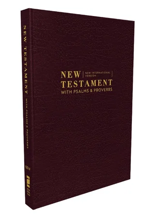 NIV New Testament with Psalms and Proverbs, Pocket- sized, Burgundy