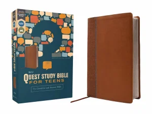 NIV, Quest Study Bible for Teens, Leathersoft, Brown