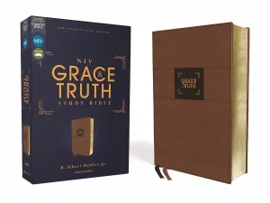 NIV Grace & Truth Study Bible Brown Leather Indexed