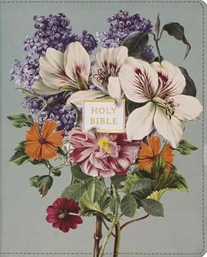 NIV Artisan Collection Bible, Large Print, Leathersoft, Sage Floral