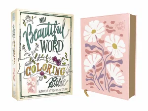 NIV, Beautiful Word Colouring Bible, Leathersoft, Pink