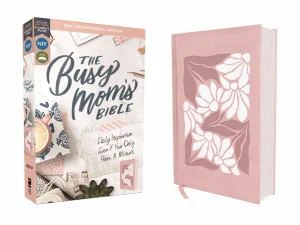 NIV, the Busy Mom's Bible, Leathersoft Over Board, Pink, Red Letter