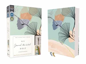 NIV Journal the Word Bible, Red Letter, Leathersoft, Teal/Floral,