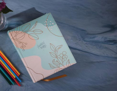 Beautiful Word Coloring Bible, Large Print, Leathersoft Over Board, Teal
