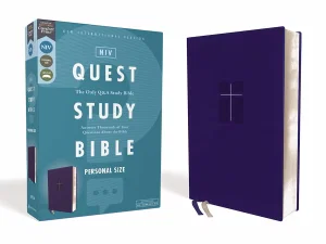 NIV Personal-Size Quest Study Bible, -soft leather-look, blue