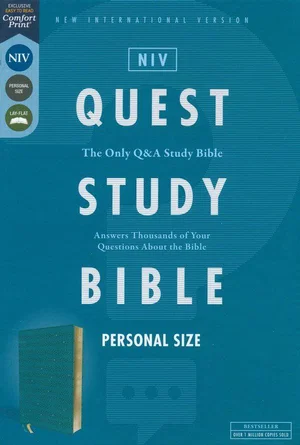 NIV Personal-Size Quest Study Bible, Soft Leather-look, Teal