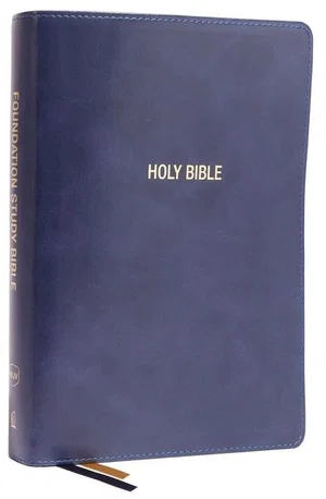 NKJV Foundation Study Bible, Large Print - Navy