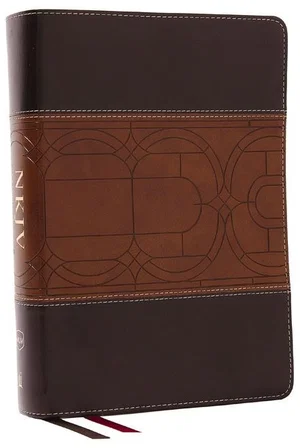 NKJV Study Bible, Leathersoft, Brown, Full-Colour, Comfort Print