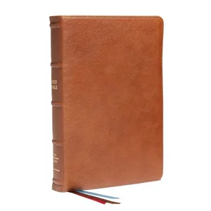 NKJV Reference Bible, Centre-Column, Premium Goatskin Leather, Brown