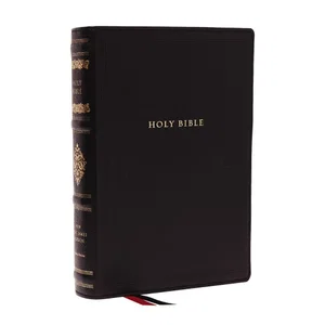 NKJV Wide-Margin Reference Bible, Sovereign Collection, Genuine Leather