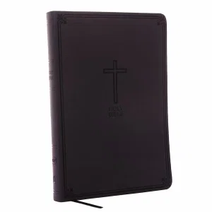 NKJV, Value Thinline Bible, Large Print, Imitation Leather, Black, Red Letter